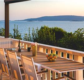 5 bedroom beachfront villa with pool on Ciova Island, Trogir, sleeps 12